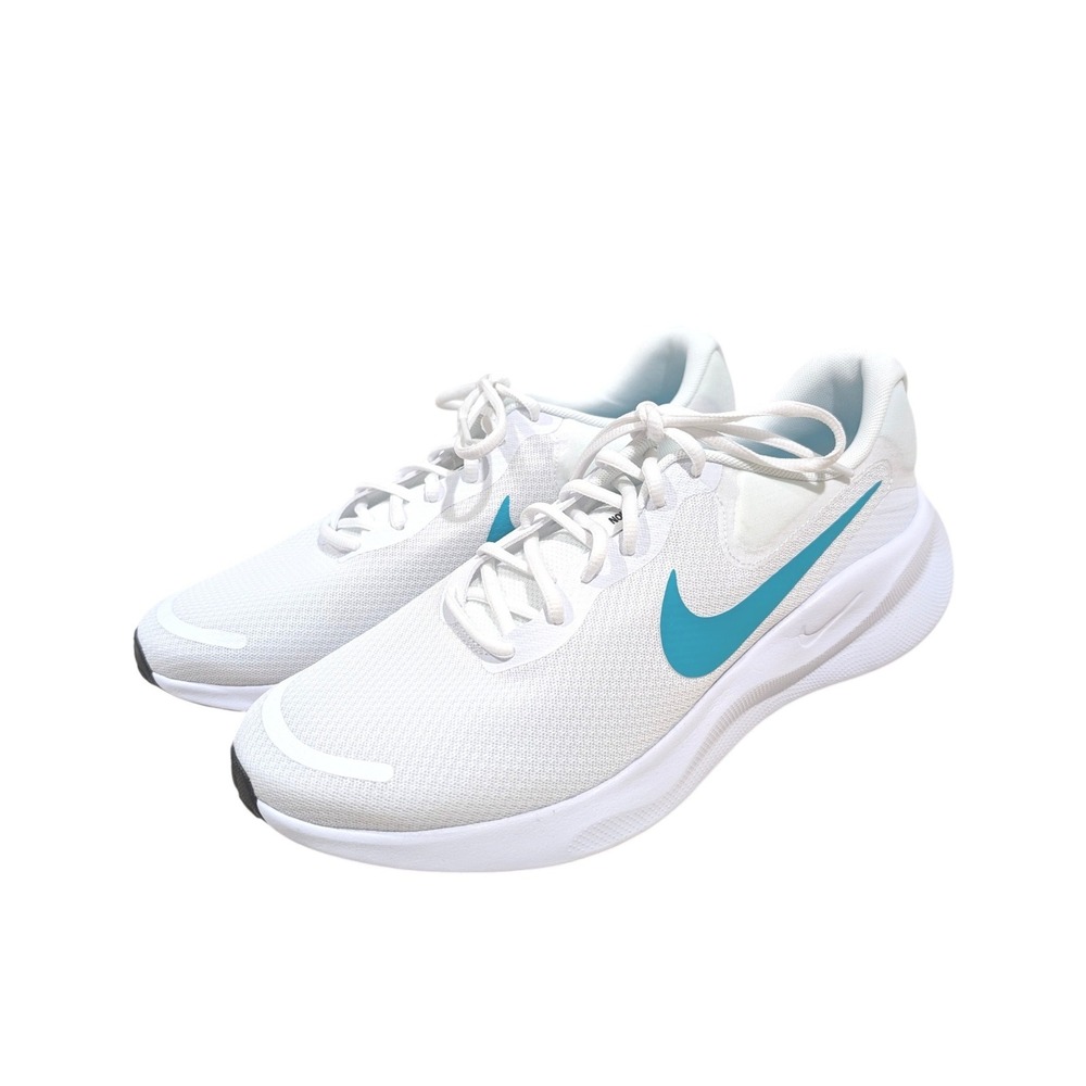 Nike Revolution 7 White Dusty Cactus Running Shoes Mens 11.5 Womens 13 Comfort